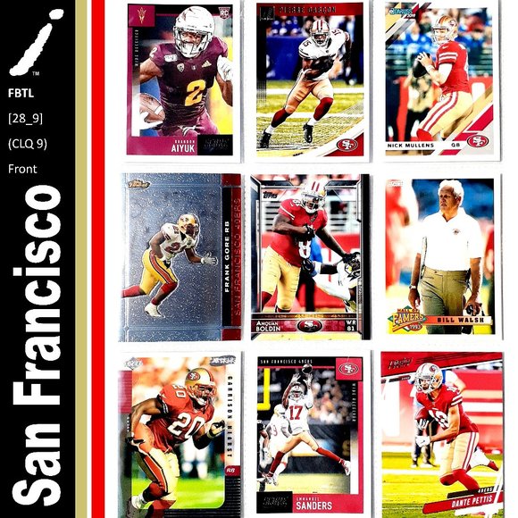 NFL Other - San Francisco 49ers 9 Card Lot - FTBL [28_9]